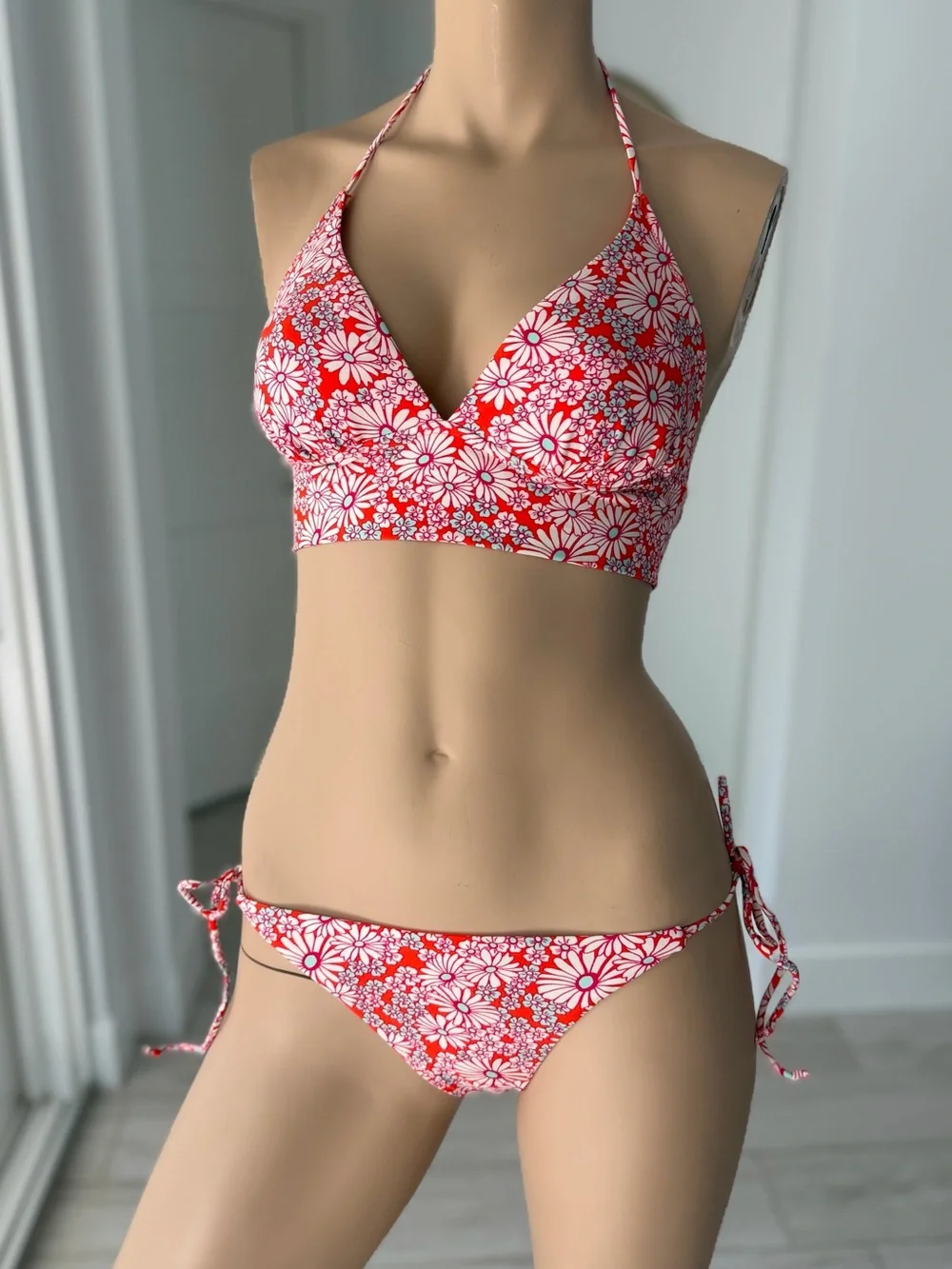 Forever 21 - 4 Pieces Set - Bikini, Shorts, Cover Up Dress - Size L
